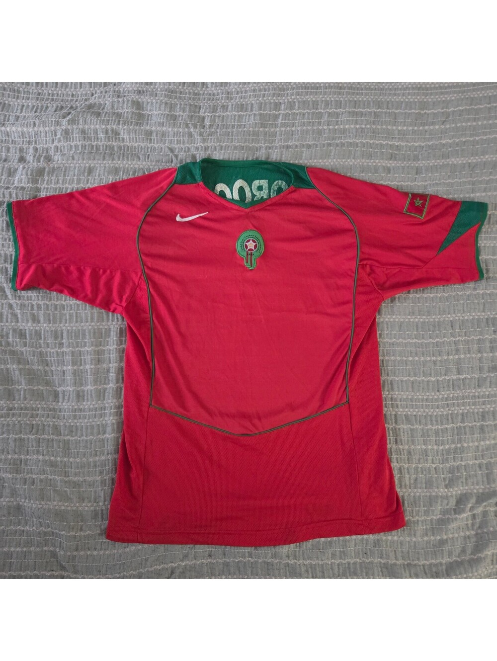 Nike Morocco soccer jersey red and green